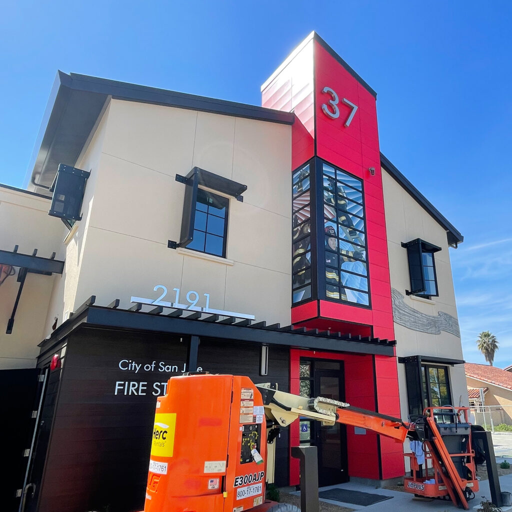 San Jose Fire Station 37 - VisualPro Custom Graphics. Designed and installed by ClimatePro.