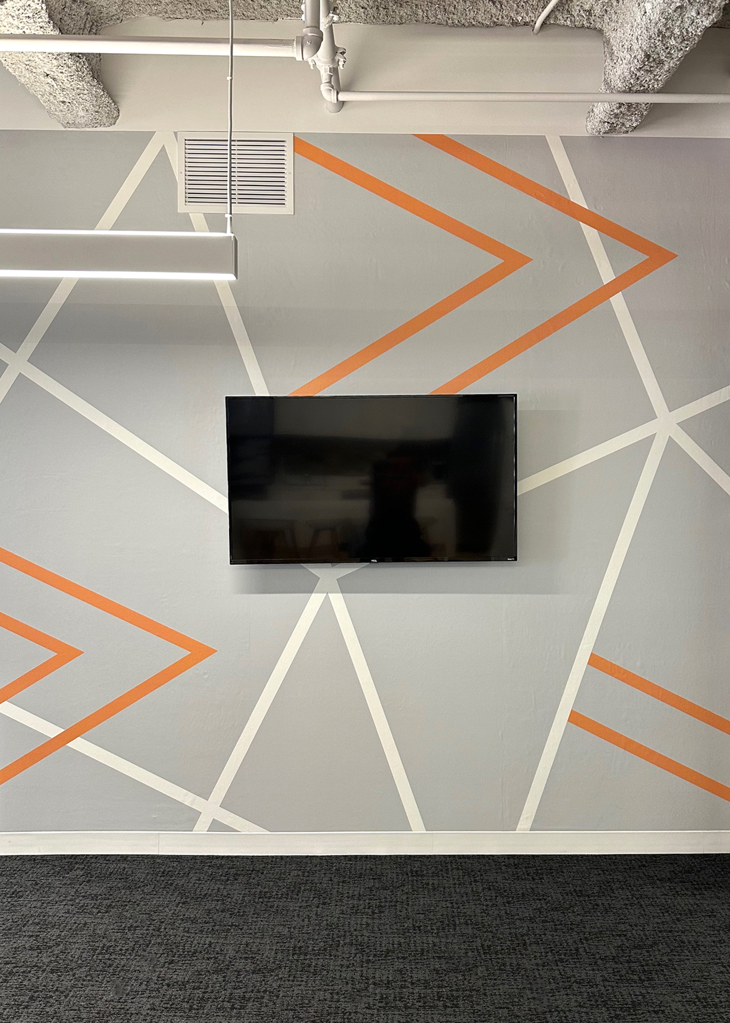 Bold pattern transforms office space in San Francisco