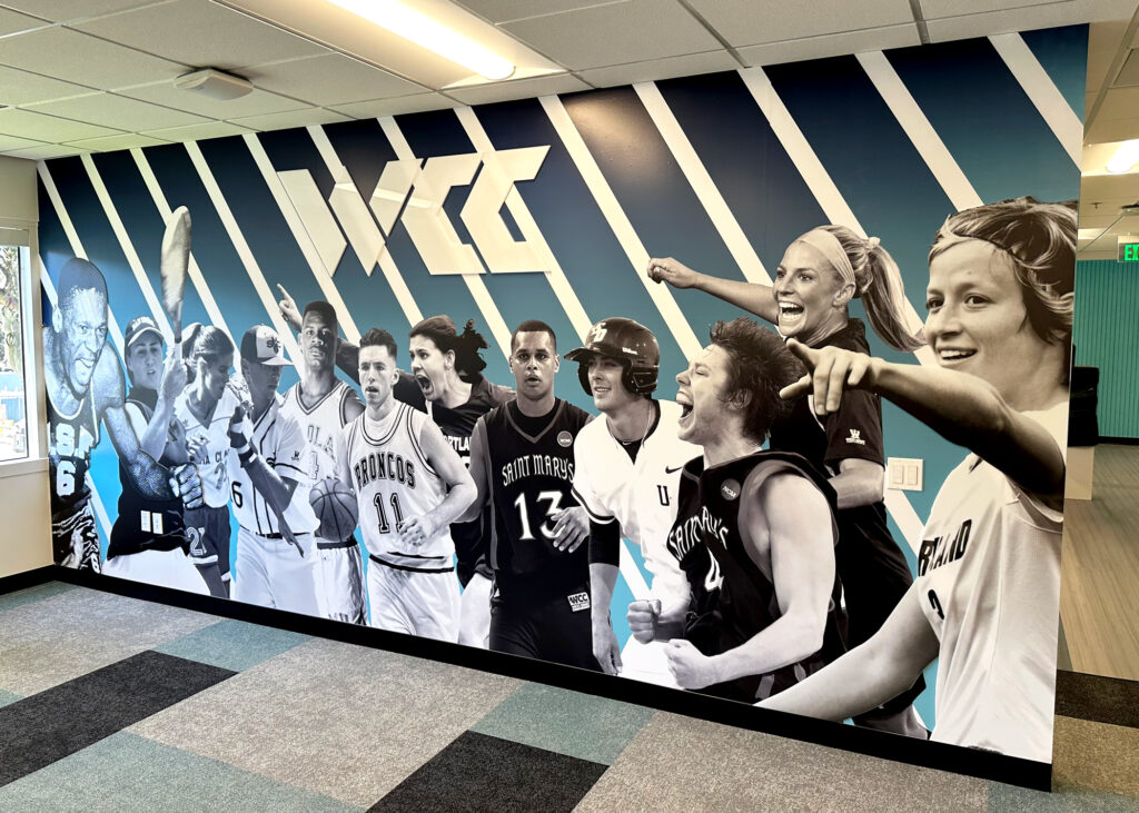 Bold wall graphics. custom designed and installed by VisualPro