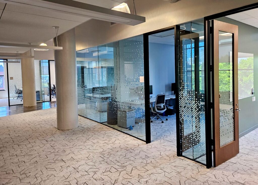 Custom Window Film, design and produced by VisualPro, for Kernal Labs.