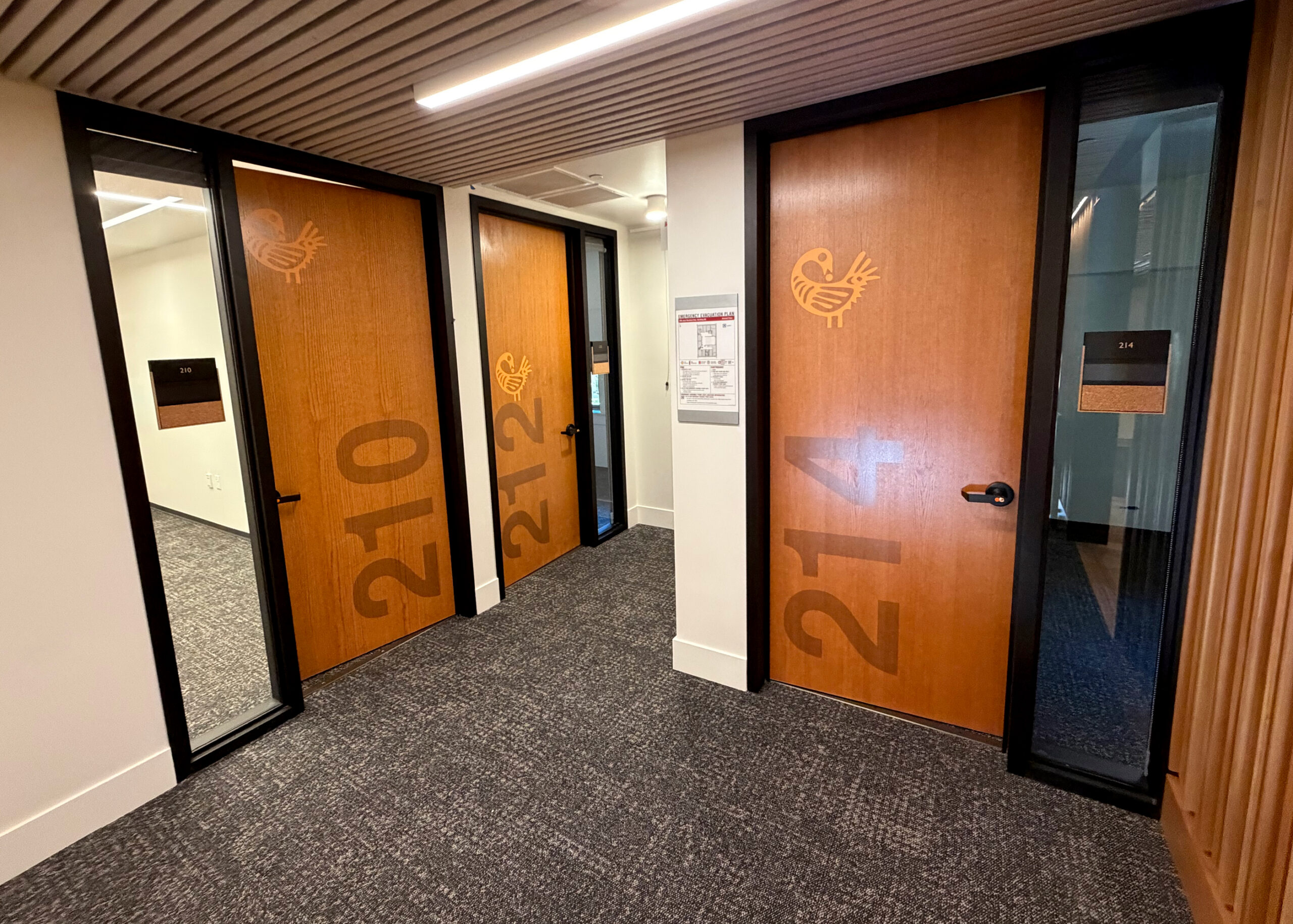 More office door decals created for a clean, consistent look.