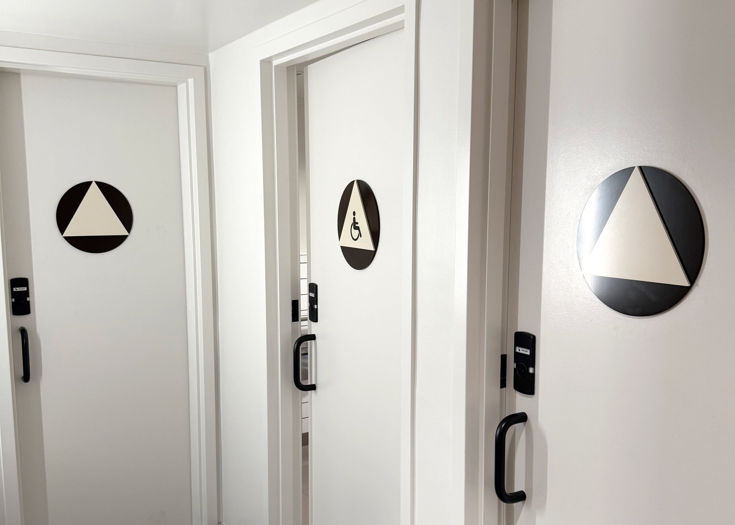 More ADA-compliant signage installed throughout Stanford’s DAAAS department.