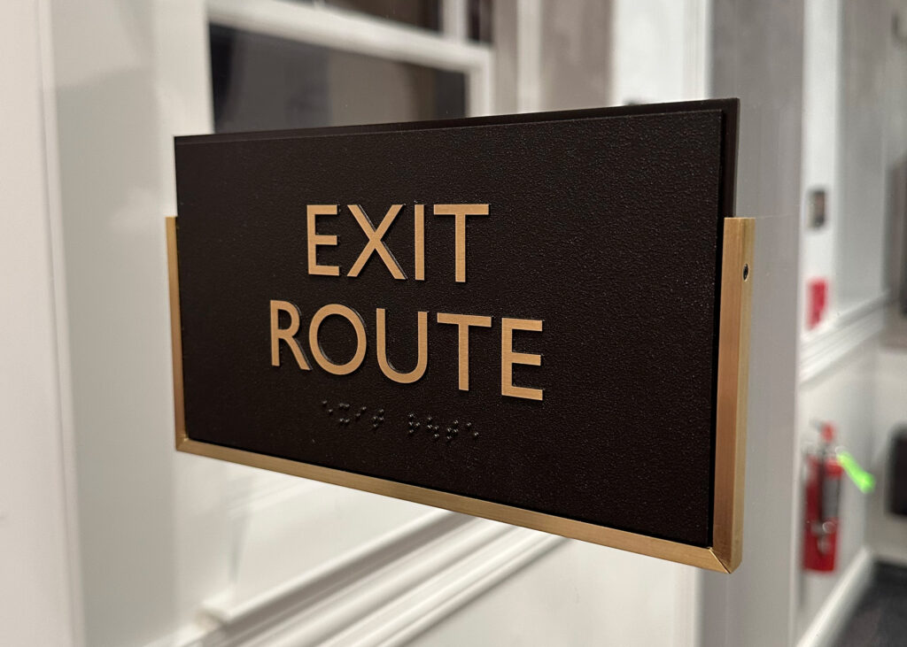 Easy to read signage